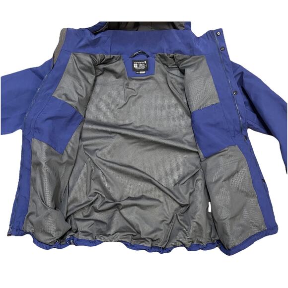 Carhartt Shoreline Storm Defender Jacket Mens 2XL Blue Loose Fit Heavyweight - Picture 2 of 5